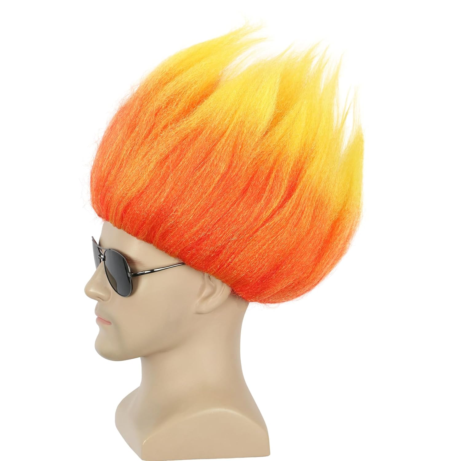 Men Accessories Korea - Short Orange Wig Spiky Anime Wig