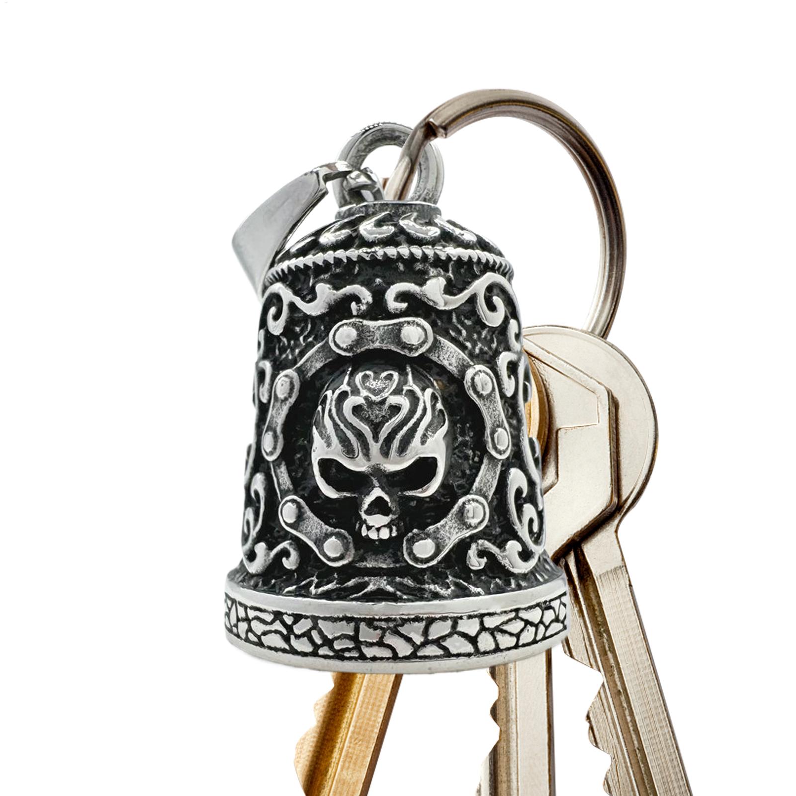 Skull Bell Charm Motorcycle Be - Men'S Accessories Chain 评论和价格