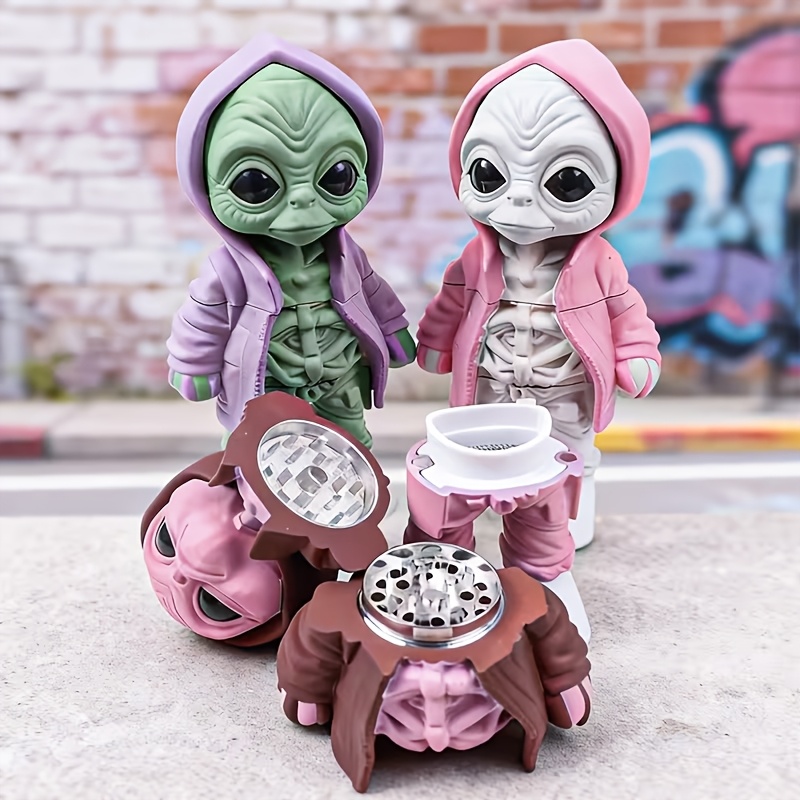 Funny Alien Herb Grinder Spice - Men Accessories Gift 评论和价格