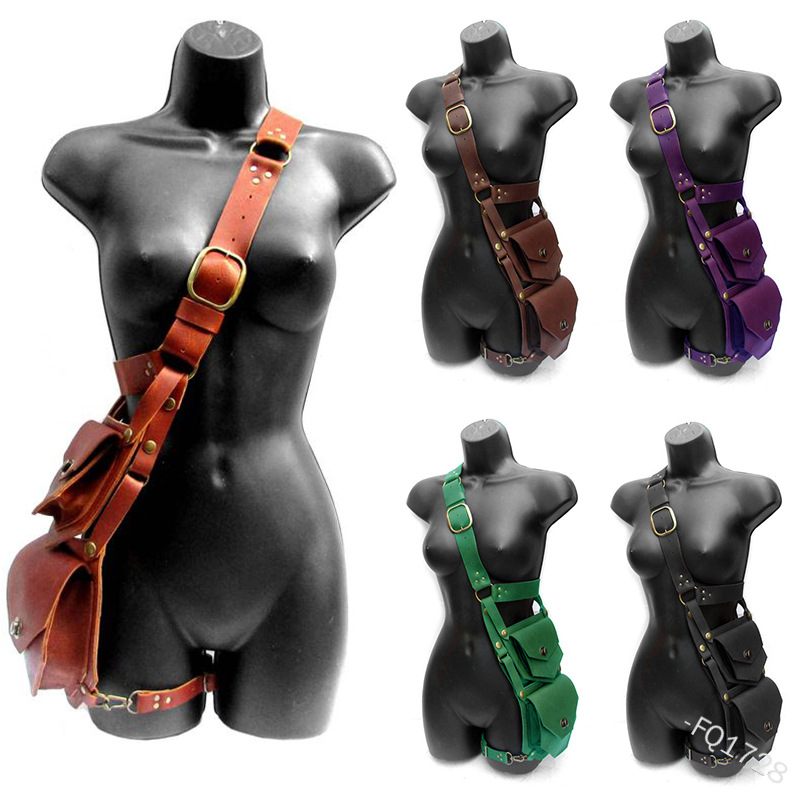 Medieval Pouch Bag Belt Leathe - Men'S Viking Accessories 评论和价格