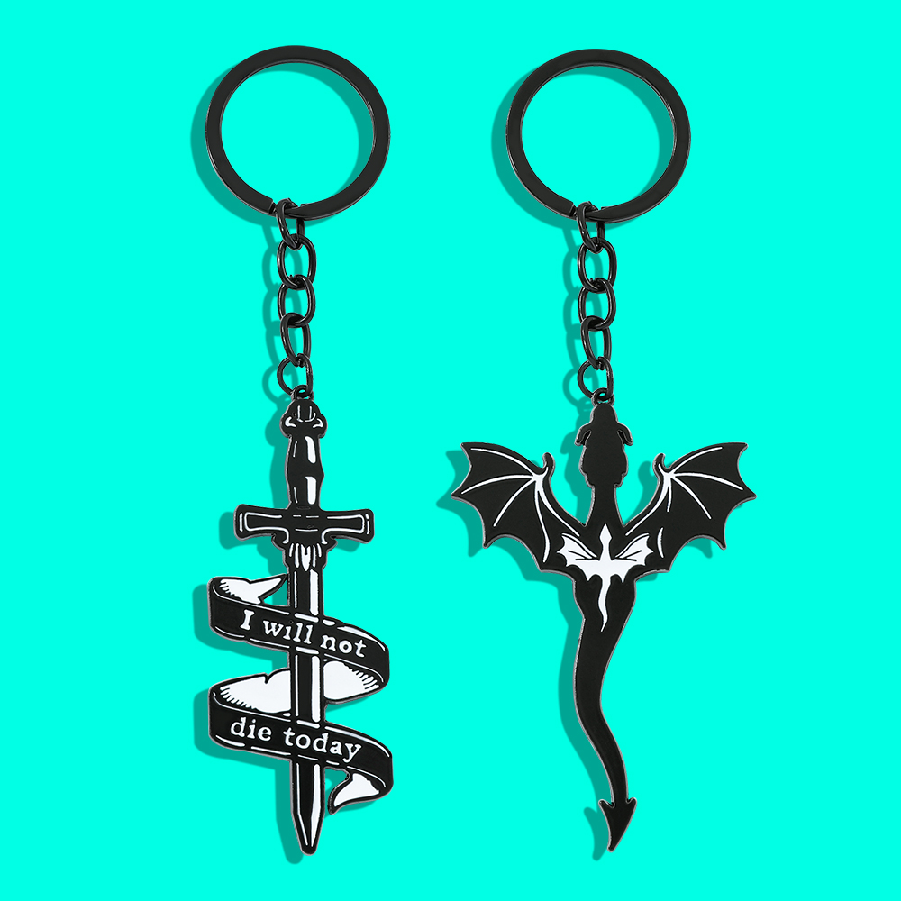 Fourth Wing Black Dragon Keych - Men'S Accessories Jewelry 评论和价格