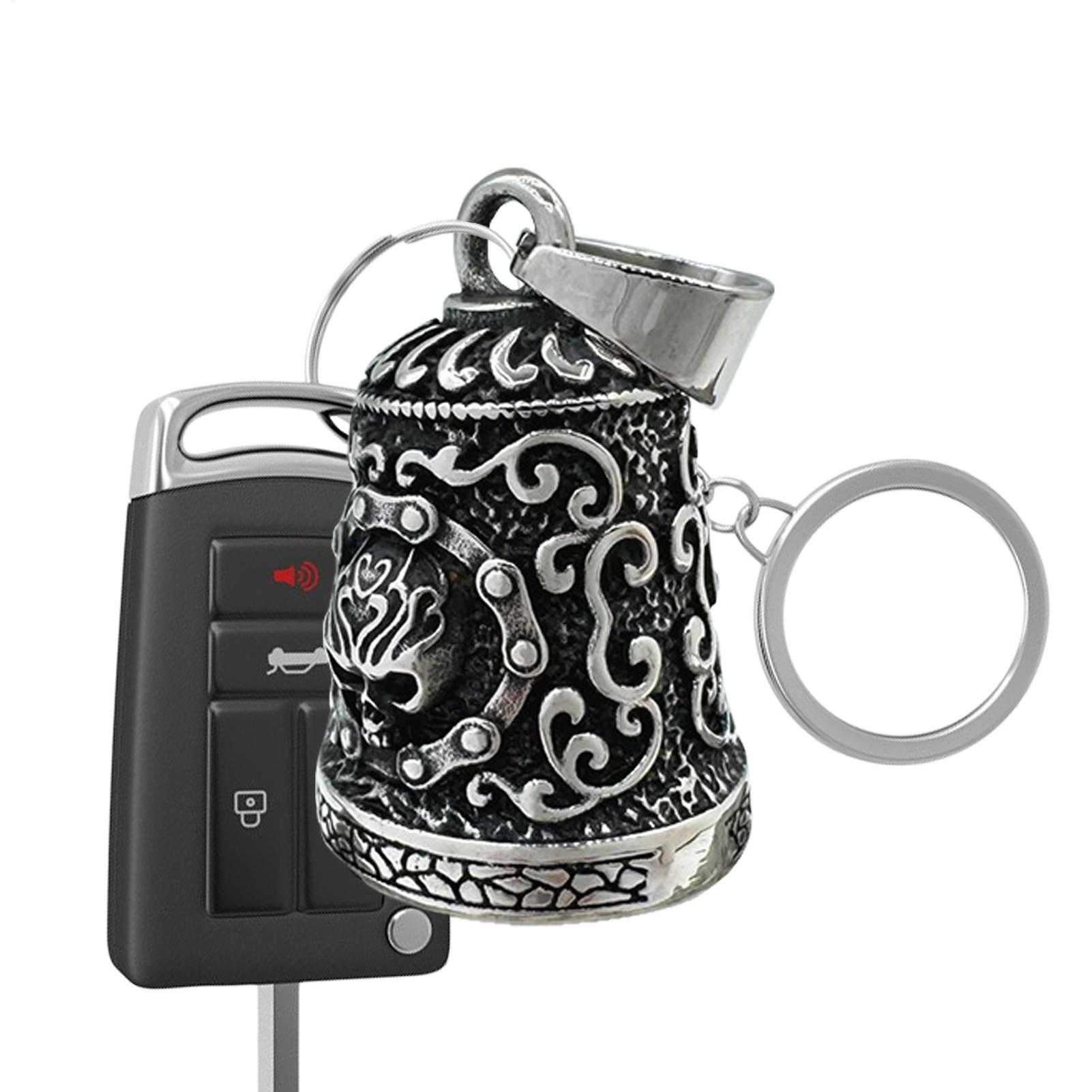 Skull Bell Charm Motorcycle Be - Men'S Accessories Chain 评论和价格