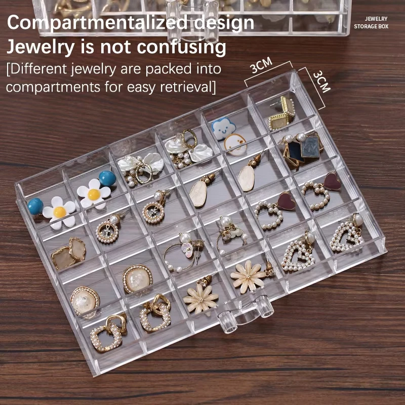 Transparent Jewelry Storage Bo - Men'S Accessories Drawer Organizer 评论和价格