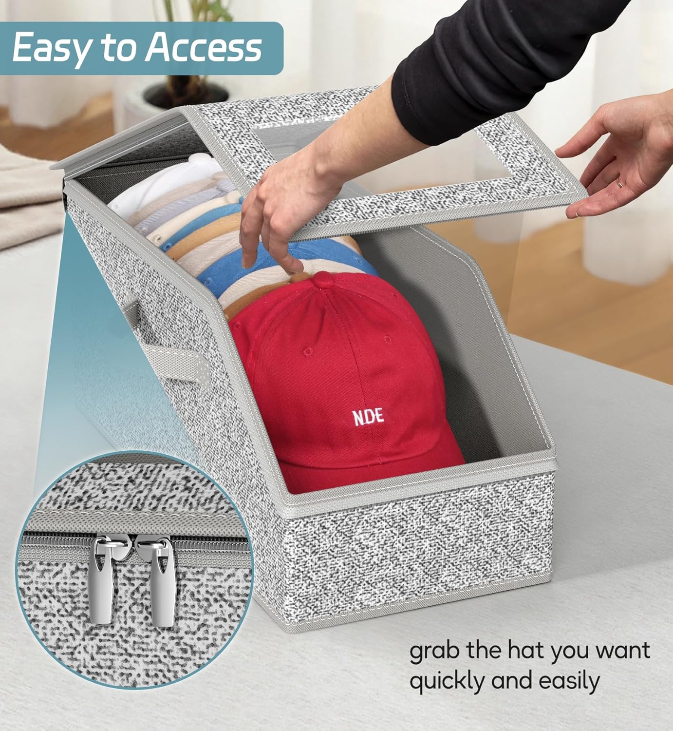 AOODA 2 PCS Stackable Hat Stor - Men'S Accessories Drawer Organizer 评论和价格