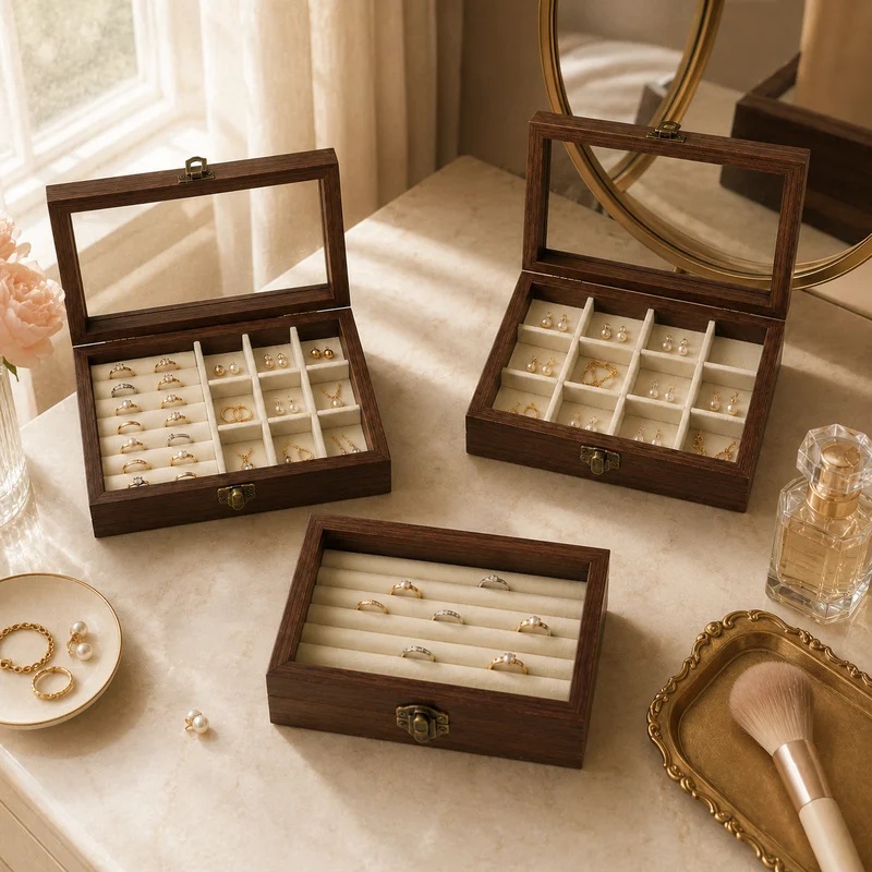 Bedroom Desktop Walnut Pattern - Men'S Accessories Drawer Organizer 评论和价格
