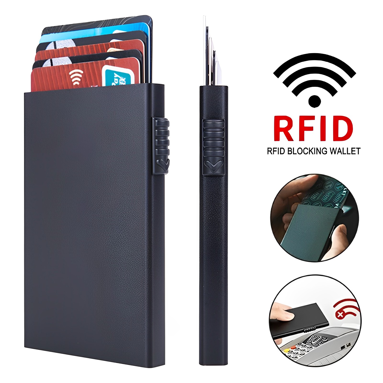 Anti-RFID Blocking Wallet for  - Card Case Minimalist 评论和价格