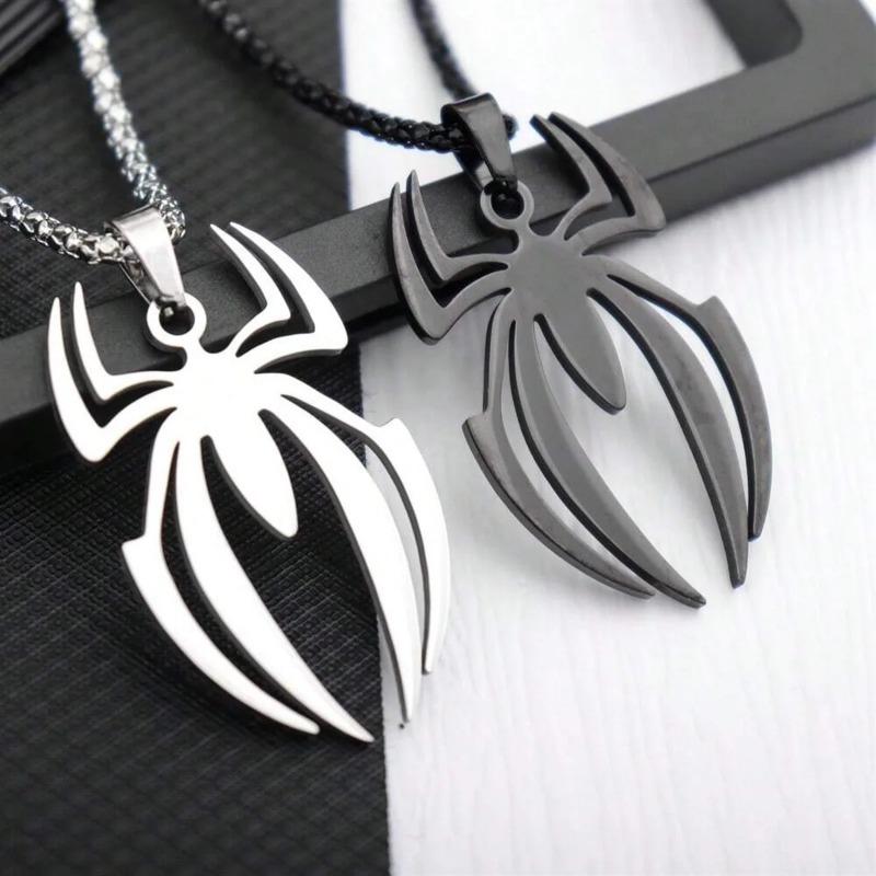 Gothic Spider Shape Necklace S - Men'S Accessories Chain 评论和价格