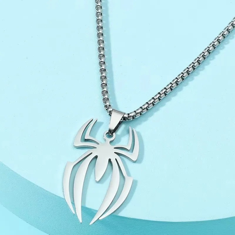 Gothic Spider Shape Necklace S - Men'S Accessories Chain 评论和价格