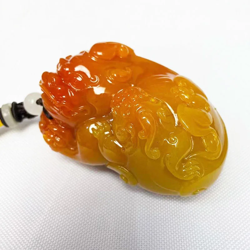 Natural Huang Longyu Pixiu Pen - Men'S Accessories Chain 评论和价格