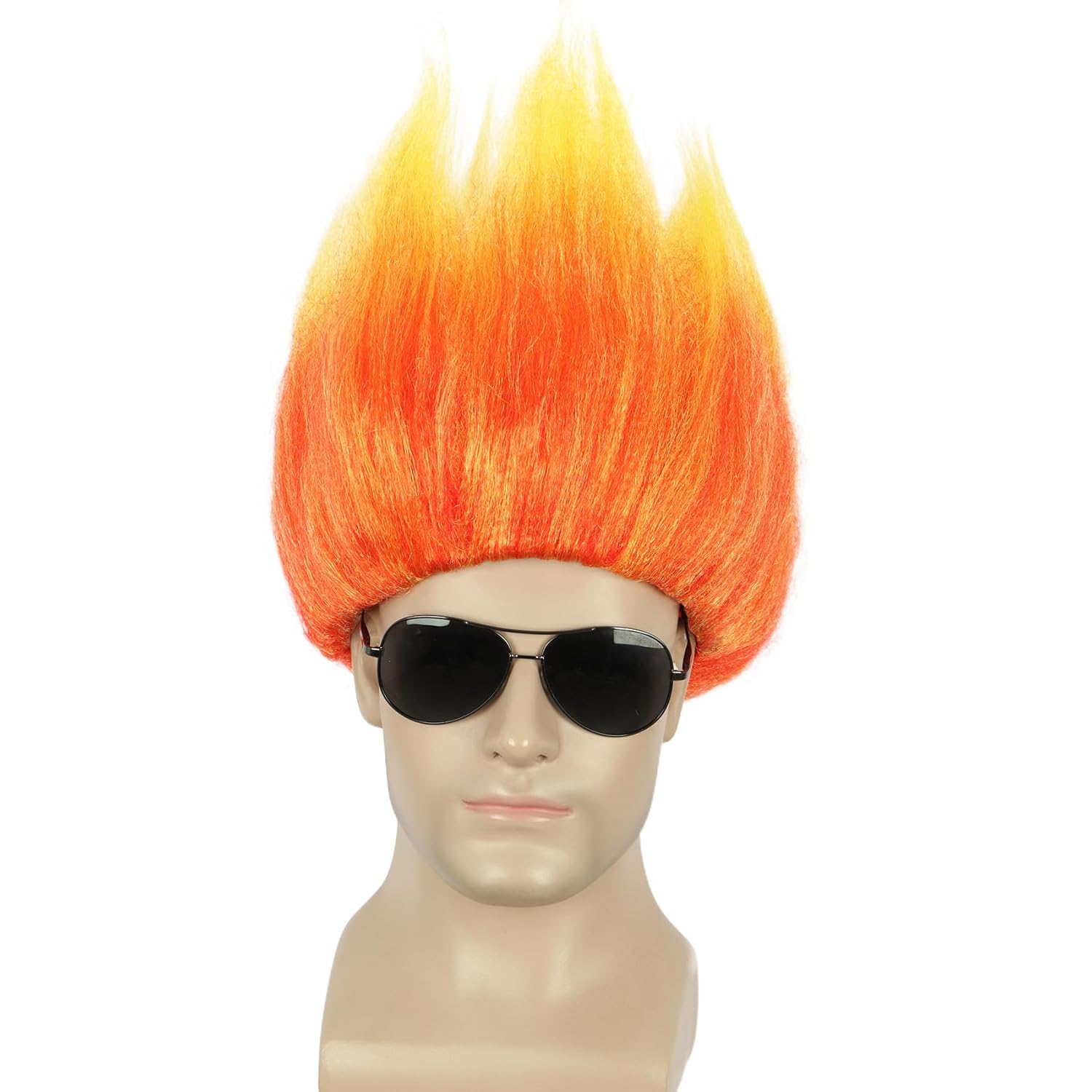Short Orange Wig Spiky Anime W - Men Accessories Korea 评论和价格