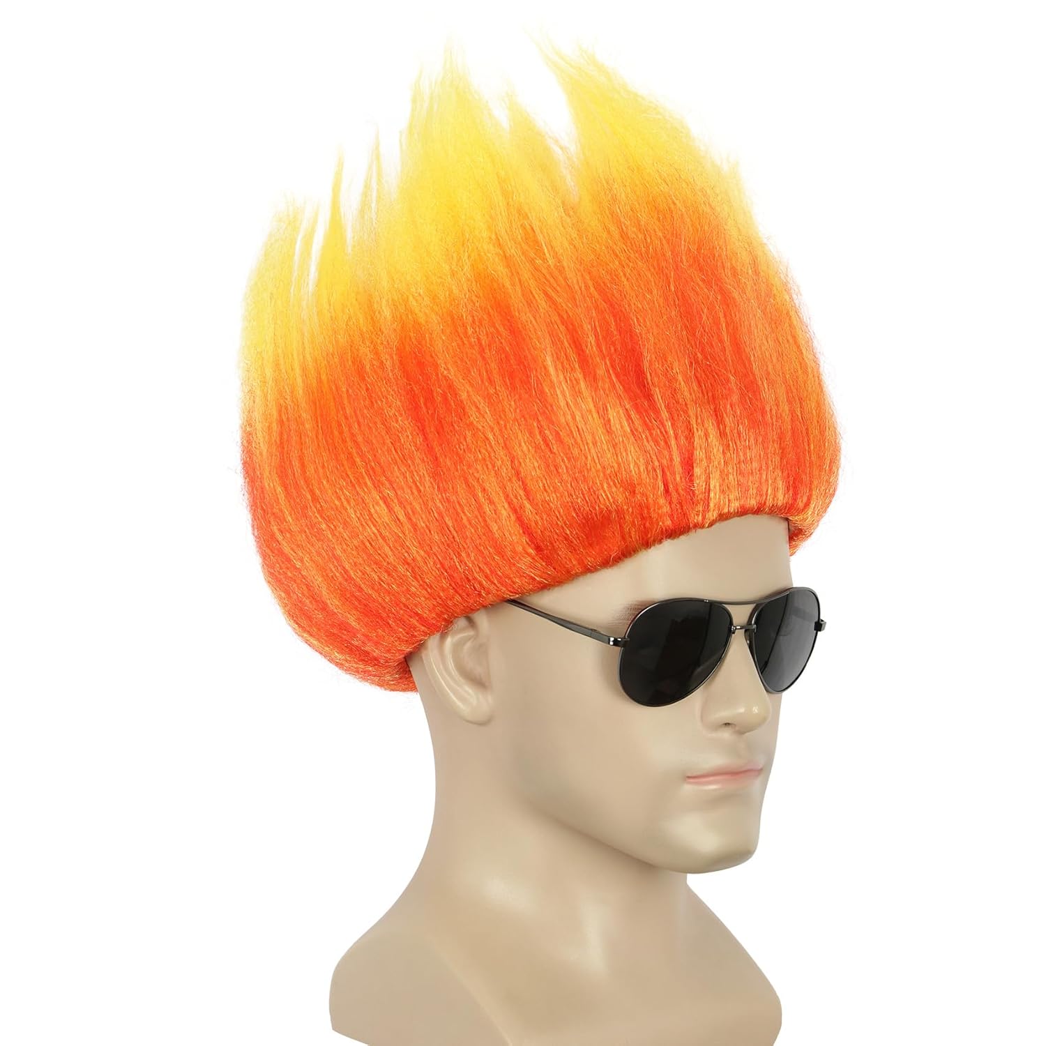 Short Orange Wig Spiky Anime W - Men Accessories Korea 评论和价格