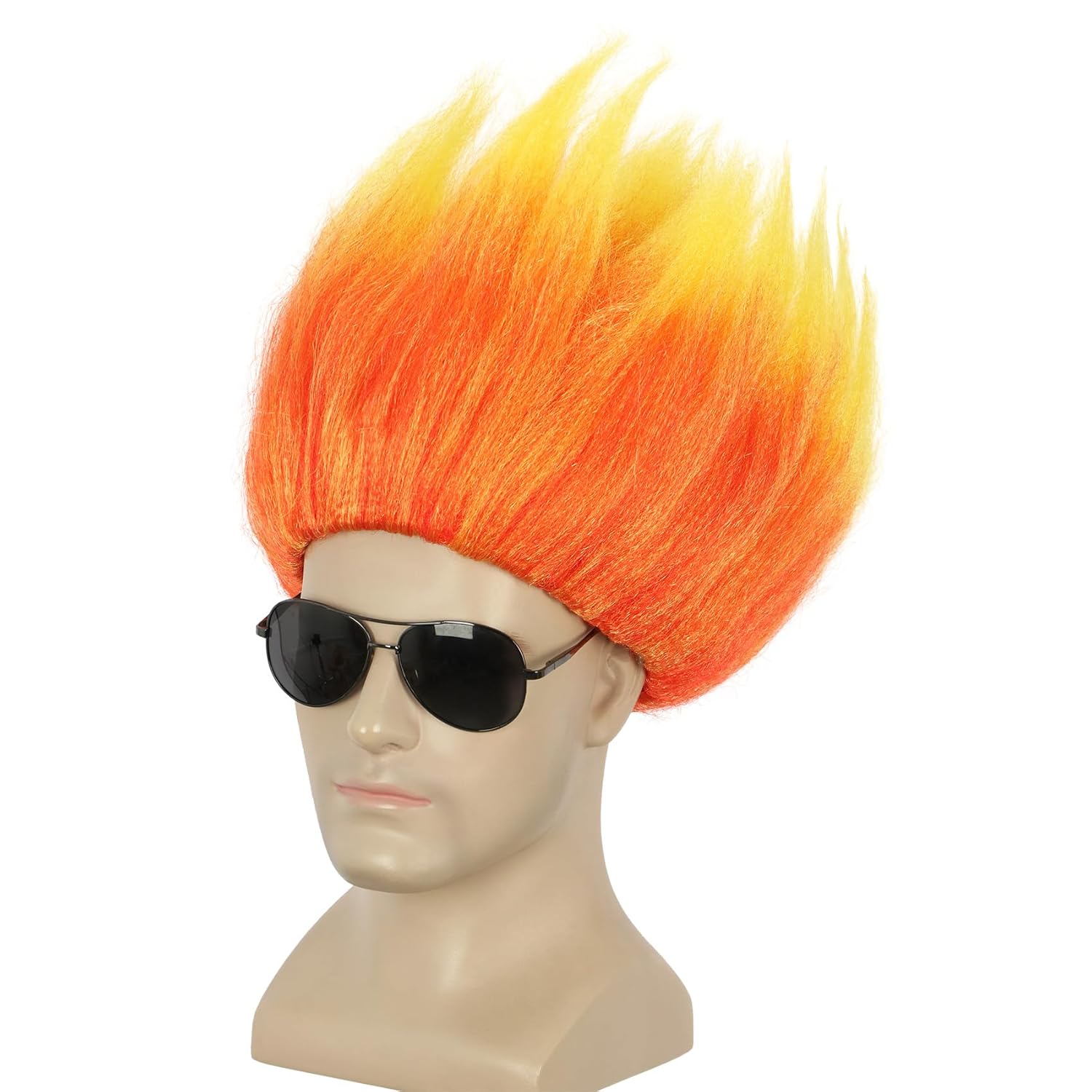 Short Orange Wig Spiky Anime W - Men Accessories Korea 评论和价格